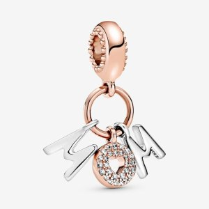 Pandora FINAL SALE - Mom Letters Dangle Charm