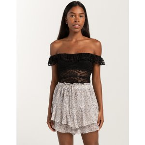 Ditsy Tiered Womens Shorts
