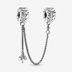 Pandora FINAL SALE - Wheat Grains Safety Chain Clip Charm