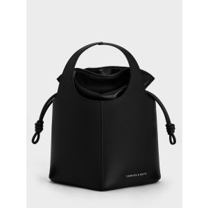 Charles & Keith Arlys Bucket Bag - Noir