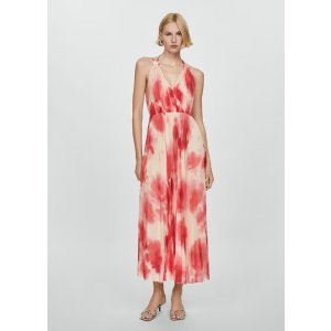 Mango Printed pleated dress