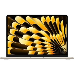 Apple 2024 MacBook Air 13-inch Laptop with M3 chip: 13.6-inch Liquid Retina Display, 8GB Unified Memory, 256GB SSD Storage, Backlit Keyboard, 1080p FaceTime HD Camera, Touch ID; Starlight