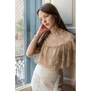 miss patina Osborne Lace Top (Beige)