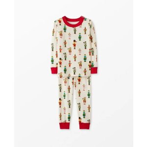 Hanna Andersson Sesame Street Holiday Print Long John Pajama Set