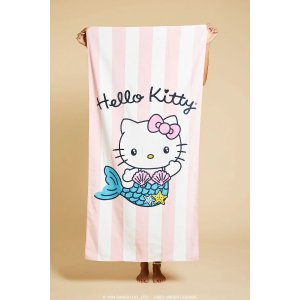 Mermaid Hello Kitty Beach Towel