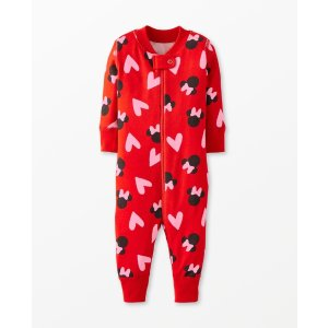 Hanna Andersson Disney Minnie Mouse Baby Zip Sleeper
