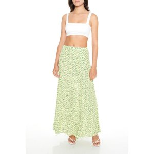 Floral Print Maxi Skirt
