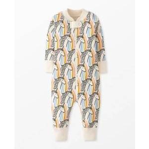 Hanna Andersson Baby Print 2-Way Zip Sleeper
