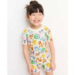 Hanna Andersson Pokemon Short John Pajama Set
