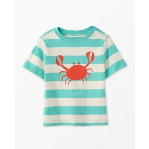 Hanna Andersson Striped Graphic T-Shirt