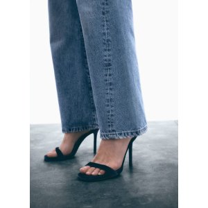 Mango Velvet heel sandals