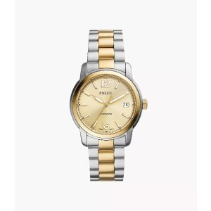Fossil Heritage Automatic Two-Tone Stainless Steel Watch