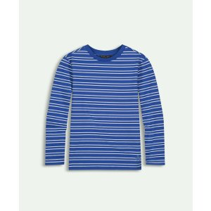 Brooks Brothers Boys Cotton Striped Long Sleeve T-Shirt