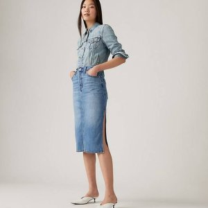 Levi's Side Slit Skirt