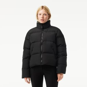 Lacoste Women's Stowable Hood Puffer Jacket