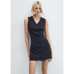 Mango Short buttoned dress