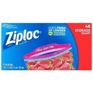 Ziploc Storage Quart Bags