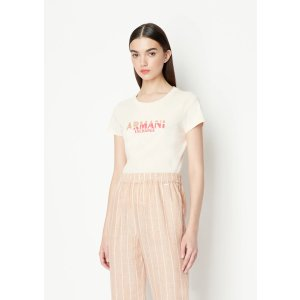 Armani Exchange Slim fit jersey cotton crew neck logo t-shirt 