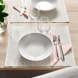 GODMIDDAG Deep plate/bowl, white, 9 "