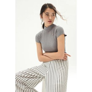 miss patina Fonda Mock Neck Jumper (Grey)
