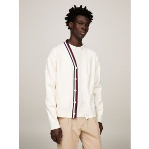 Tommy Hilfiger Stripe Collar Cardigan