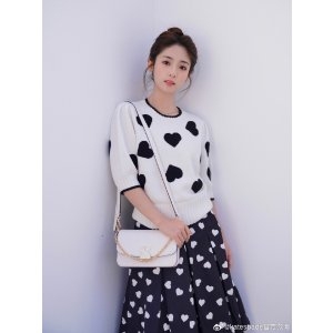 Scattered Hearts Crochet Sweater