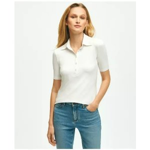 Brooks Brothers Short-Sleeve Jersey Knit Polo Shirt