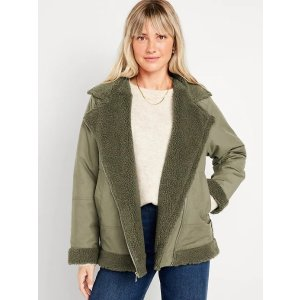 Gap Sherpa-Lined Utility Jacket for Women