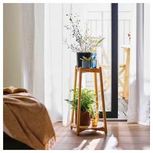 Ikea DAKSJUS Plant stand, bamboo, 23 ½ "