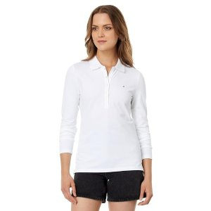 Tommy Hilfiger Long Sleeve Solid Polo