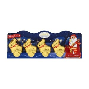 Lindt Hollow Figure Santa & Reindeer Milk Chocolate (5-pc, 1.7 oz)