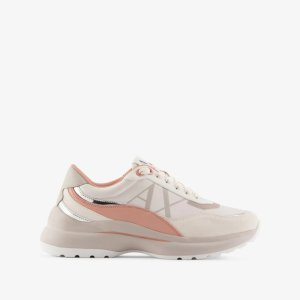 Armani Exchange Two tone multi material sneakers 