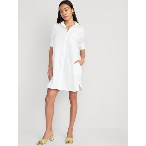 Gap Short-Sleeve Shirt Dress