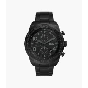 Fossil Bronson Chronograph Black Stainless Steel Watch