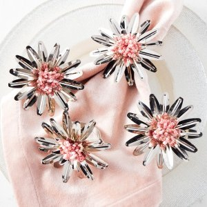Bloom Napkin Ring - Set of 4