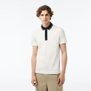 Lacoste Men's Regular Fit Contrast Neck Smart Paris Polo