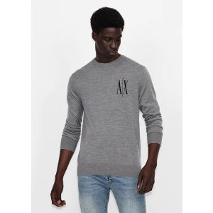 Icon logo virgin wool sweater