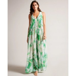 Ted Baker Milasan Abstract Print Maxi Cover Up