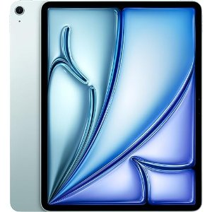 Apple iPad Air 13-inch (M2): Liquid Retina Display, 128GB, Landscape 12MP Front Camera/12MP Back Camera, Wi-Fi 6E, Touch ID, All-Day Battery Life — Blue