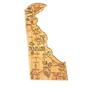 Totally Bamboo Destination Line State-Shaped Cutting Board