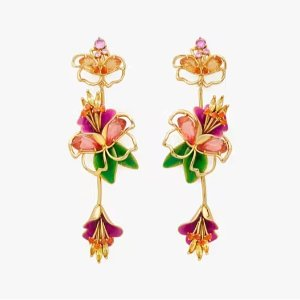 Kate Spade Paradise Floral Linear Earrings