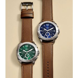 Fossil Privateer Chronograph Brown Leather Watch