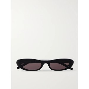 Saint Laurent Shade oval-frame acetate sunglasses
