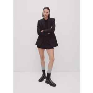 Mango Platform track-sole ankle boots