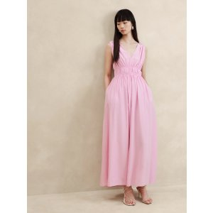 Banana Republic Cascade Silk Maxi Dress