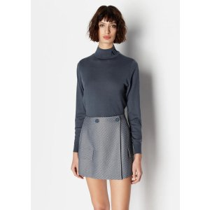 Knitted merino wool blend turtleneck sweater