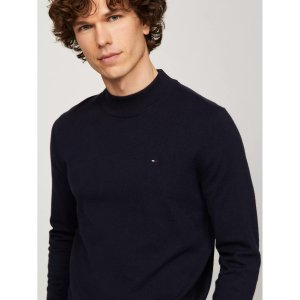 Tommy Hilfiger Solid Wool-Blend Mockneck Sweater