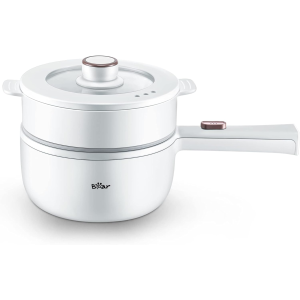 Bear Bear Electric Hot Pot with Steamer, 1.6L