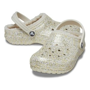 Crocs Kids Classic Lined Glitter Clog (Little Kid/Big Kid)