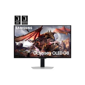 Samsung 32" Odyssey OLED G8 (G80SD) 4K UHD 240Hz 0.03ms Smart Gaming Monitor with Sleek Metal Design | Samsung US